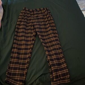 Forever 21 plaid navy blue and gold pants. Never worn.
